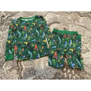 Little Sleepies Birds of a Feather 5/6 Long Sleeve Pajamas GUC 2 Piece Bamboo